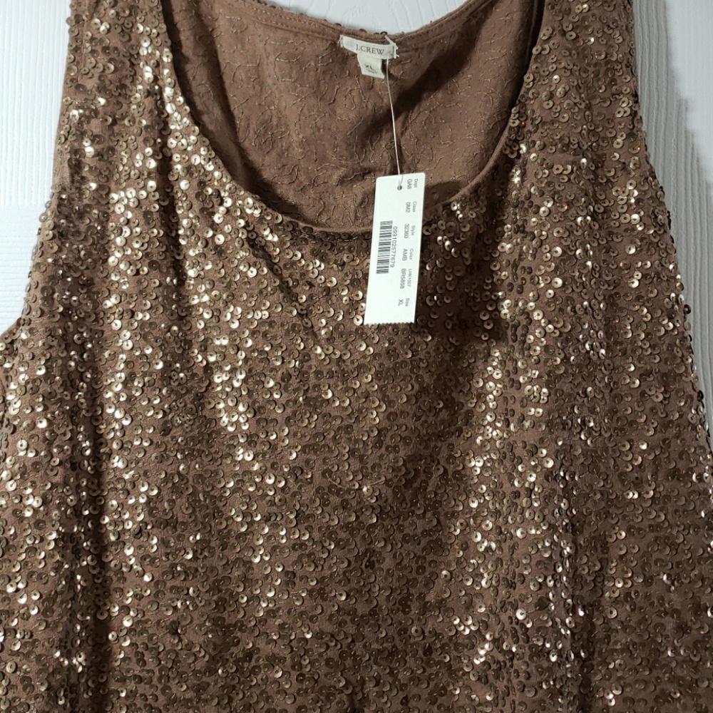 J crew Sequin Tank XL